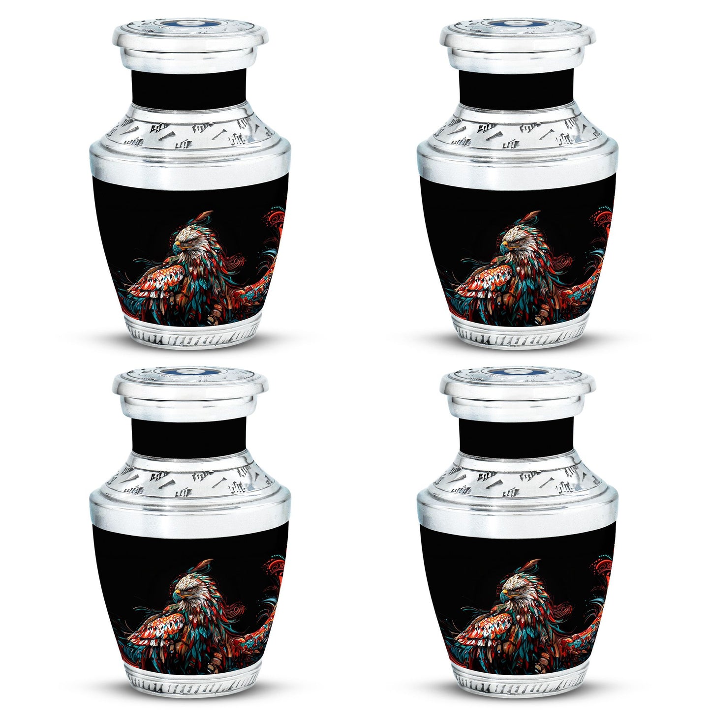 Eagle Theme 3 Inch Keepsake Pack of 4