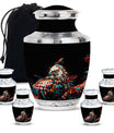 Eagle Theme Large Urn With 4 Keepsake Urn