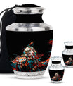 Eagle Theme Large Urn With 2 Keepsake Urn