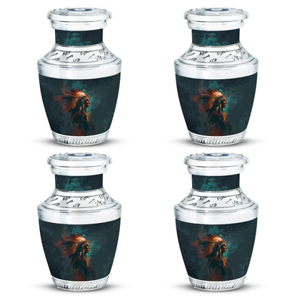 Tribe Man Theme 3 Inch Keepsake Pack of 4