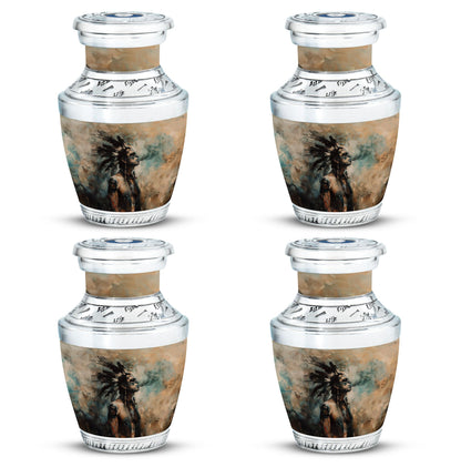 Tribe Man Theme 3 Inch Keepsake Pack of 4