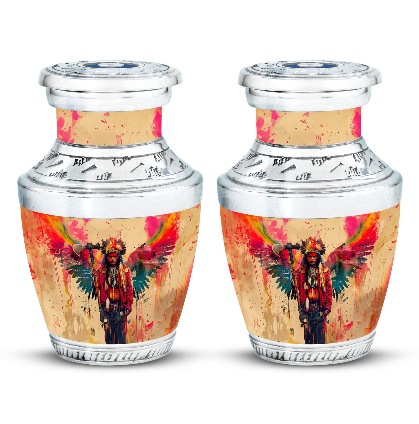 Tribe Man Theme 3 Inch Keepsake Pack of 2