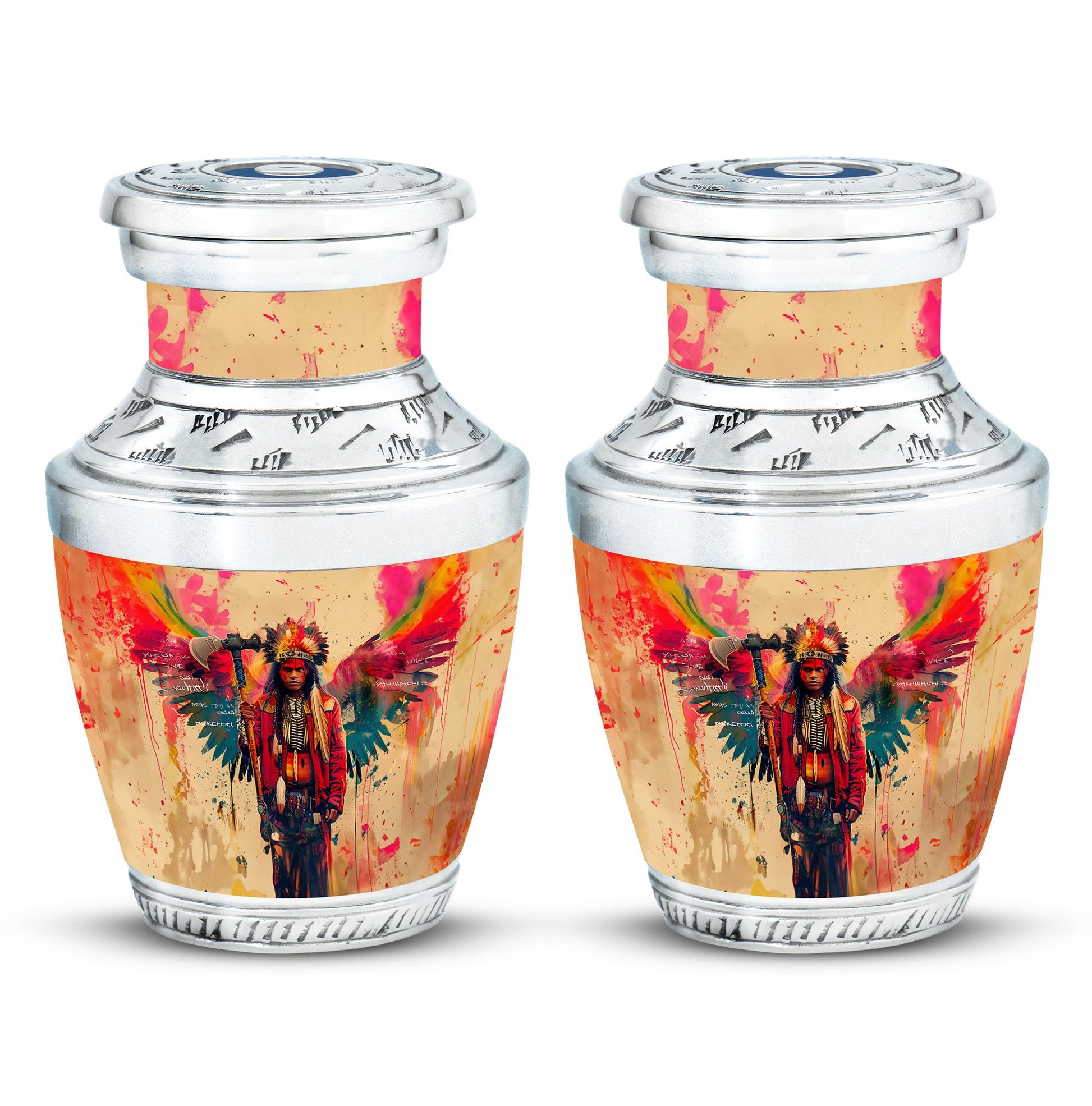 Tribe Man Theme 3 Inch Keepsake Pack of 2