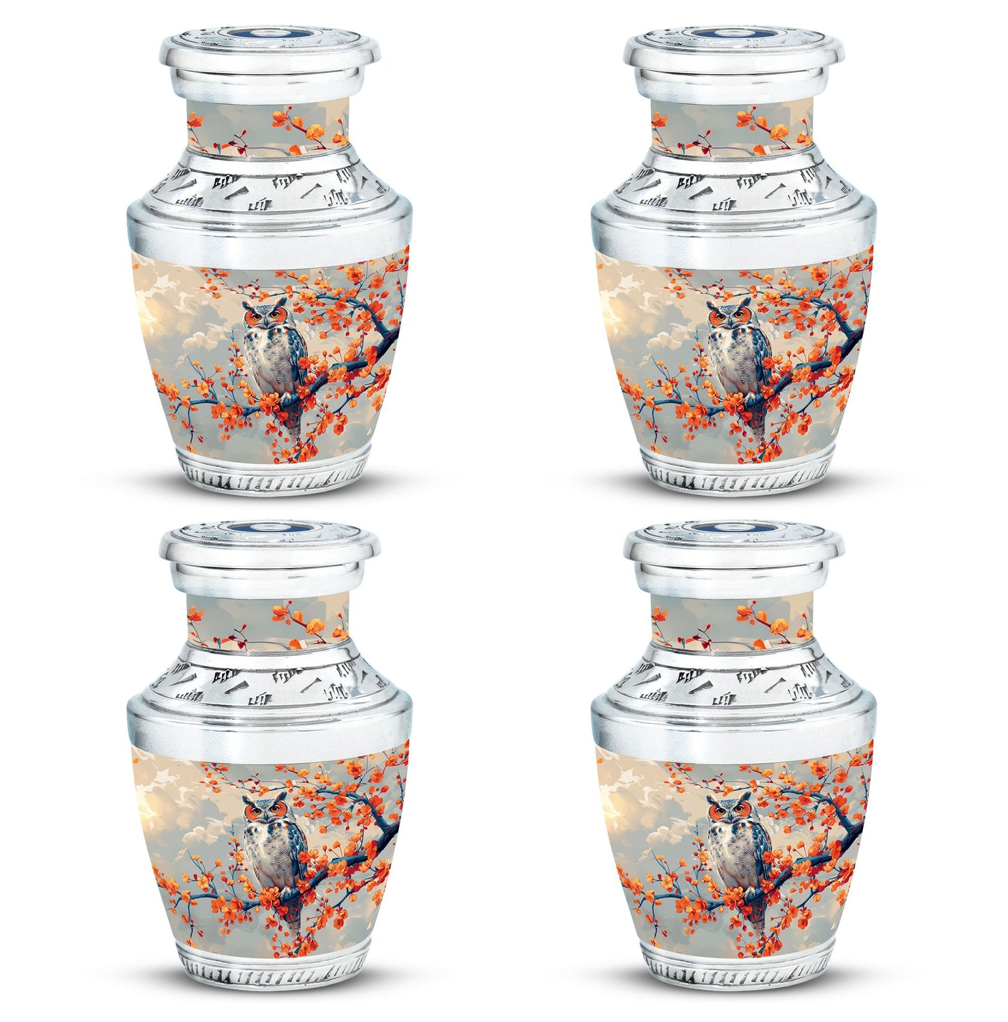 Owl Theme 3 Inch Keepsake Pack of 4