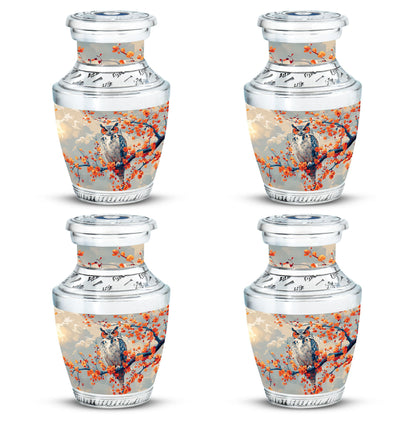 Owl Theme 3 Inch Keepsake Pack of 4