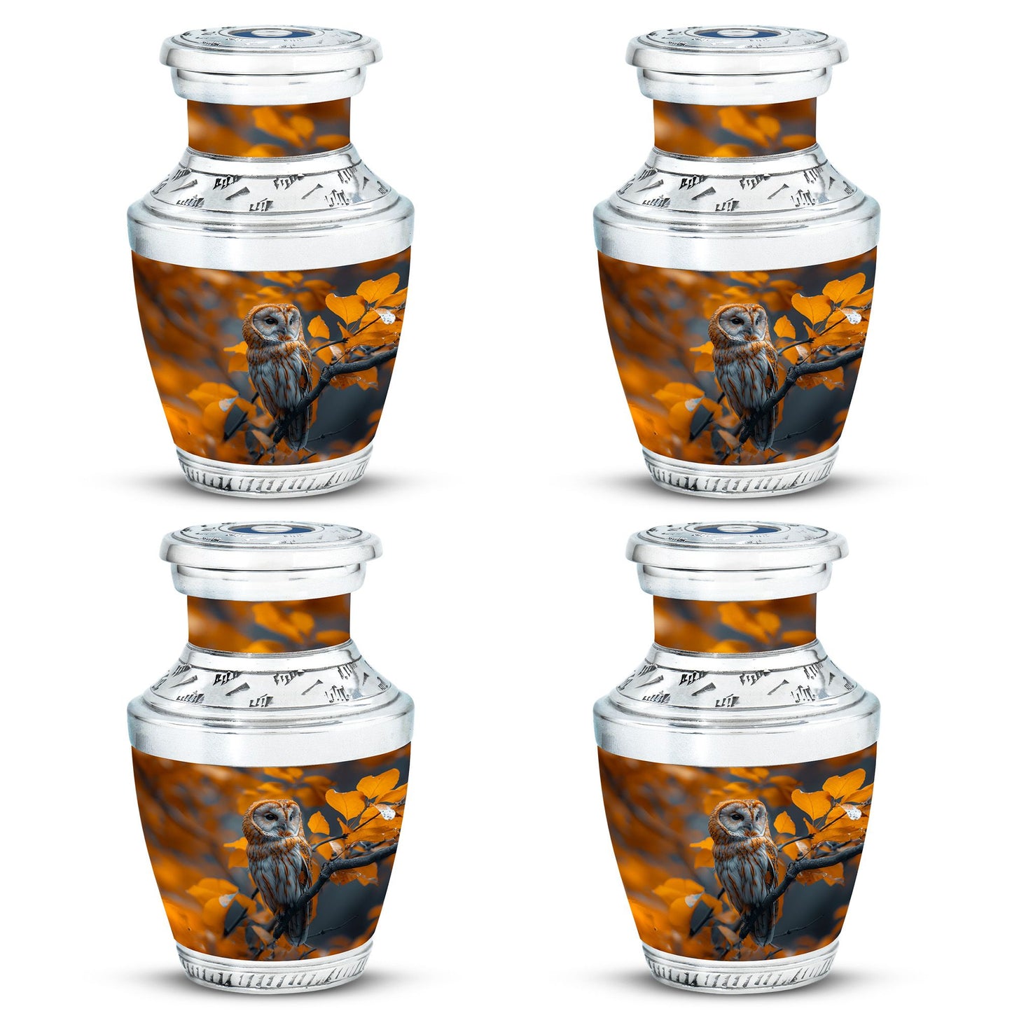 Owl Theme 3 Inch Keepsake Pack of 4