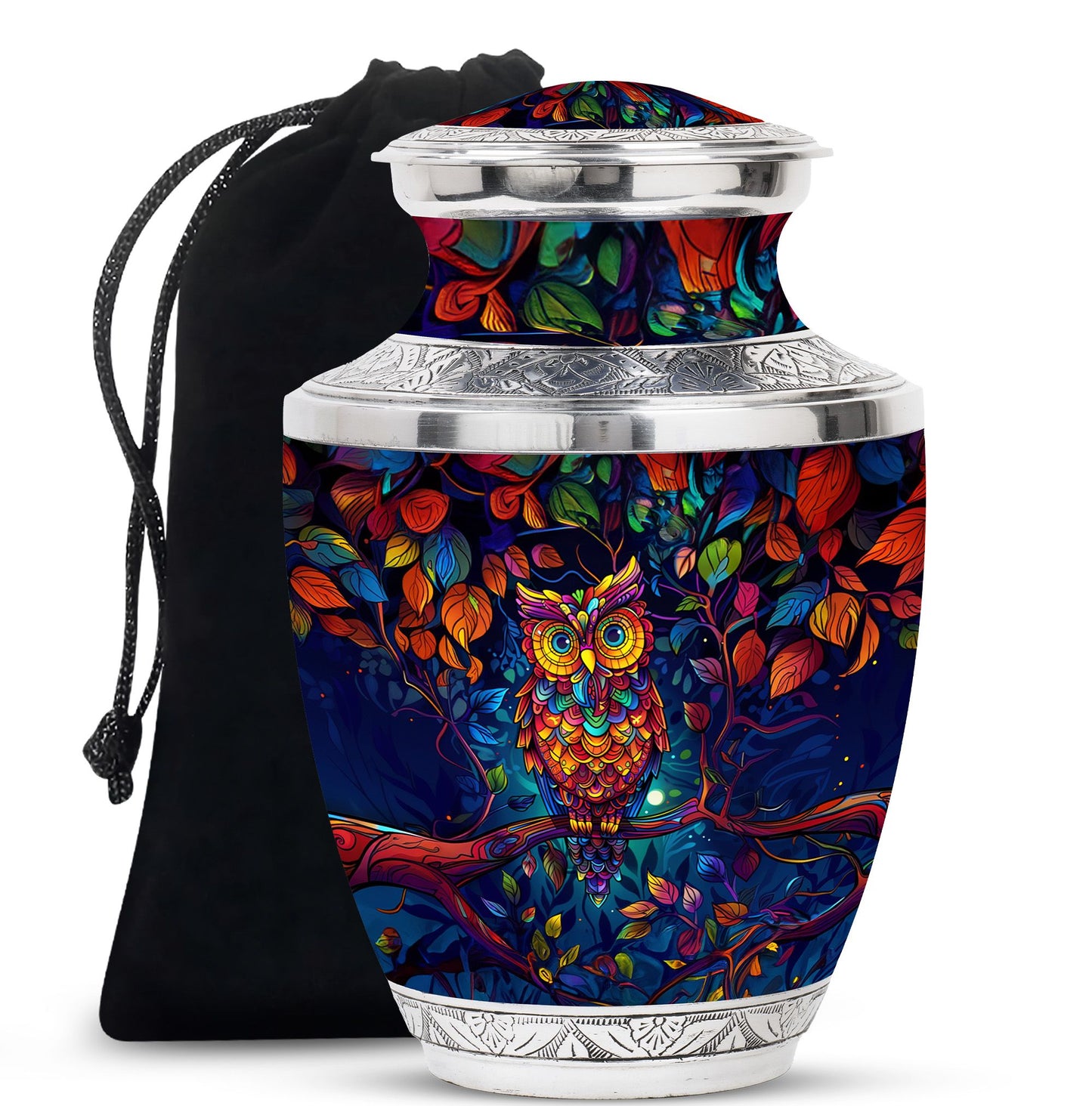Owl Theme Large Urn 10 Inch