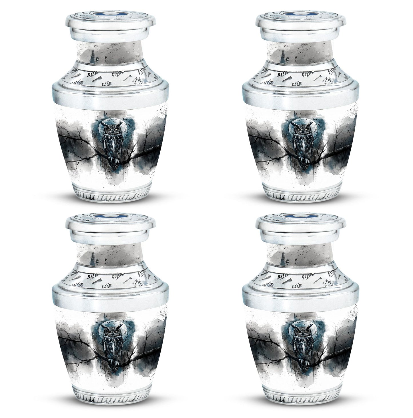Owl Theme 3 Inch Keepsake Pack of 4