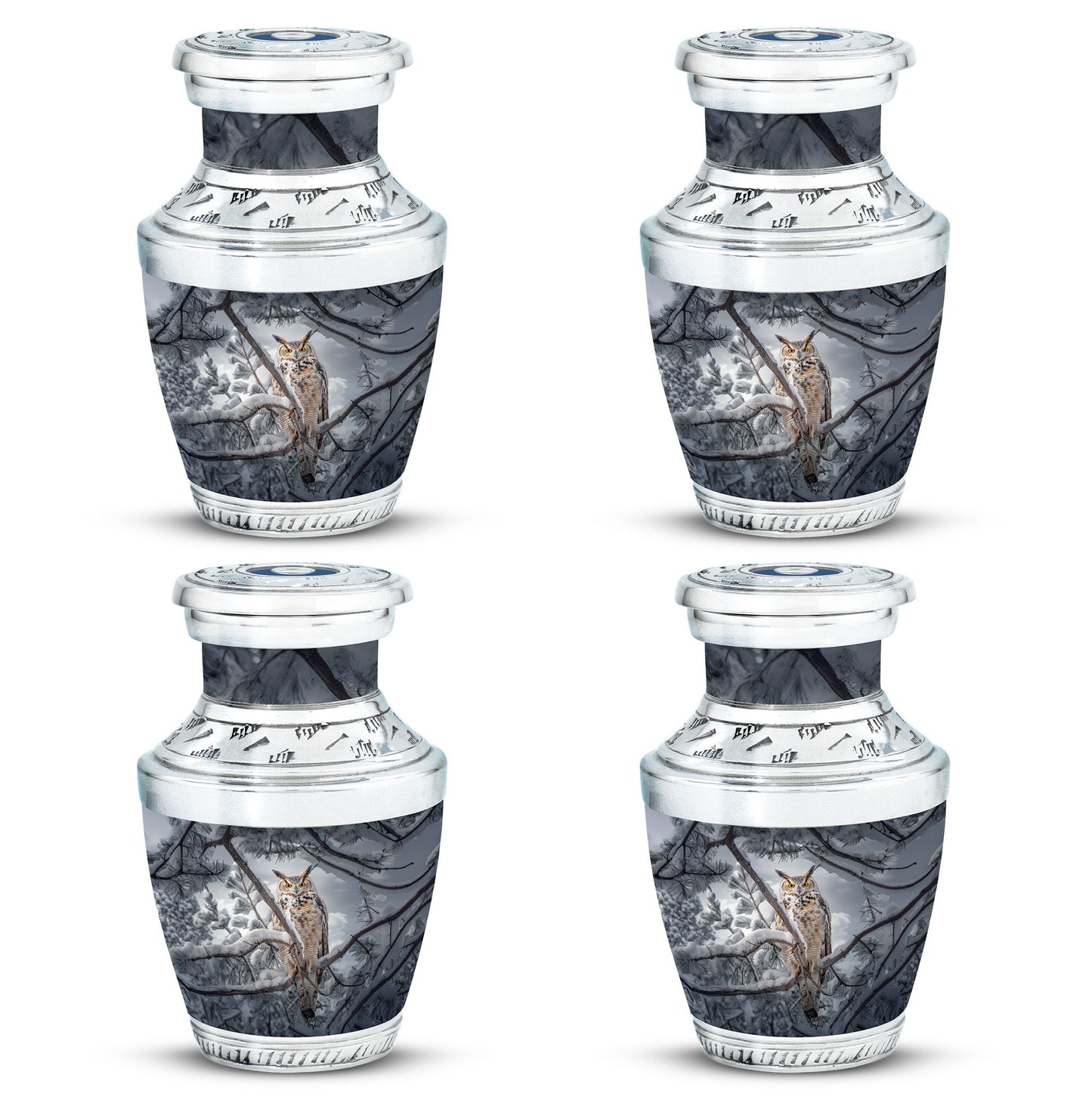 Owl Theme 3 Inch Keepsake Pack of 4