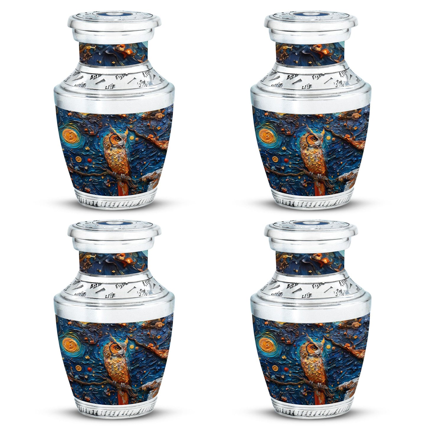 Owl Theme 3 Inch Keepsake Pack of 4