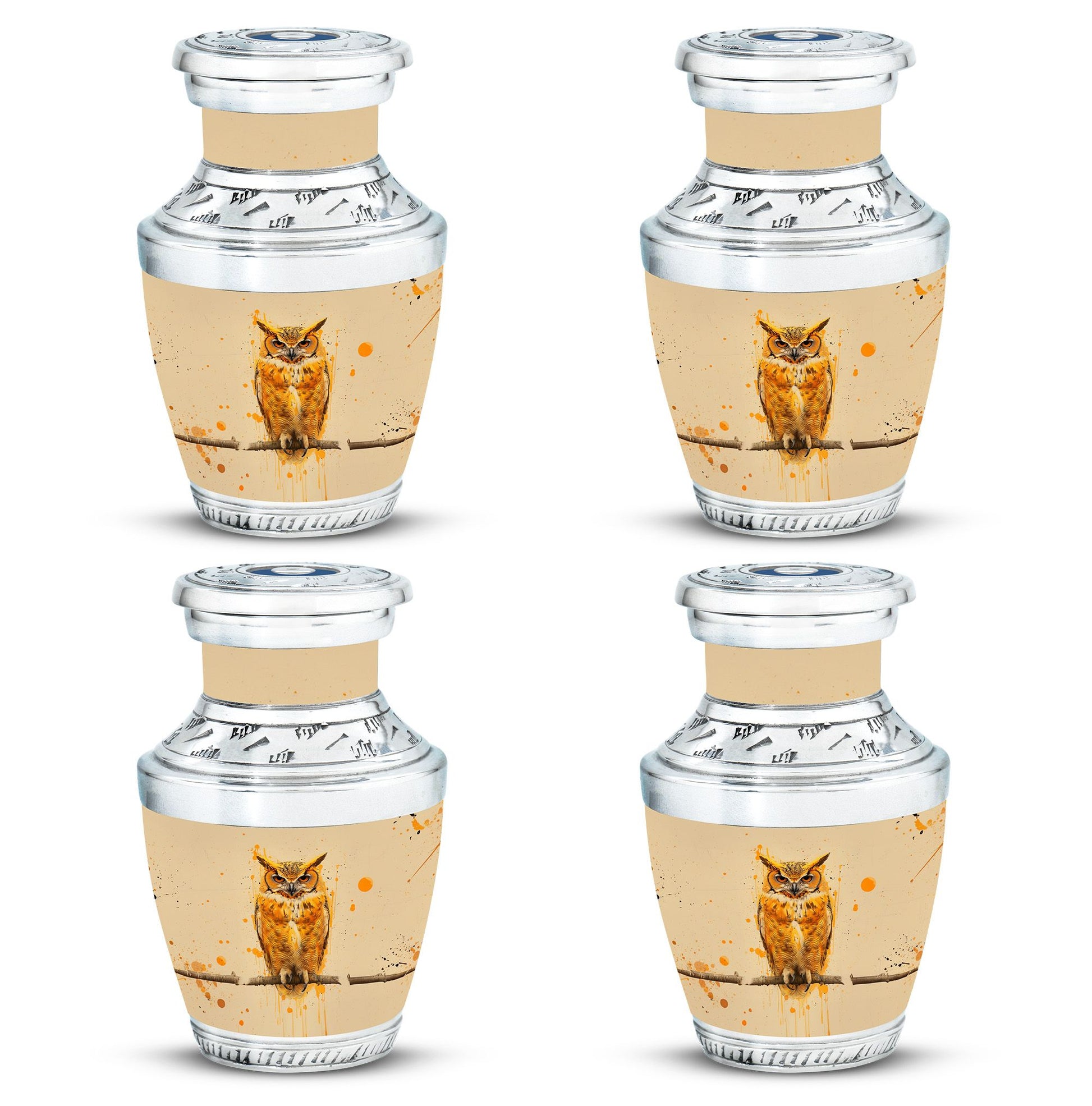 Owl Theme 3 Inch Keepsake Pack of 4