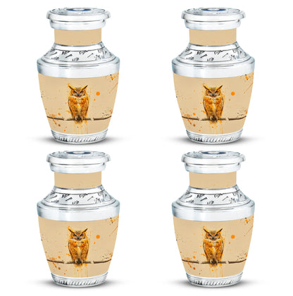 Owl Theme 3 Inch Keepsake Pack of 4