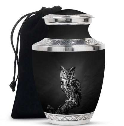 Owl Theme Large Urn 10 Inch