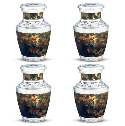 Macaw Parrot Theme 3 Inch Keepsake Pack of 4