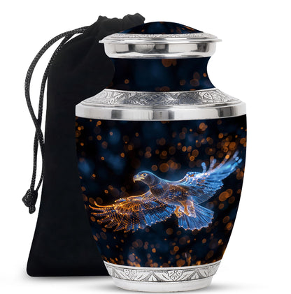 Eagle Theme Large Urn 10 Inch
