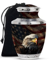 Eagle Theme Large Urn 10 Inch