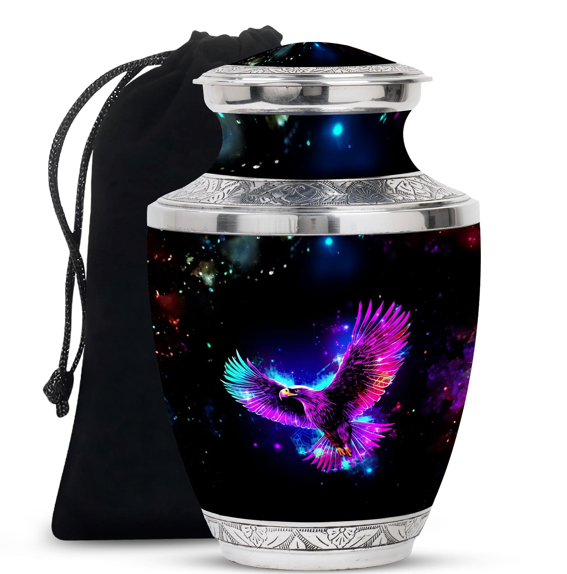 Eagle Theme Large Urn 10 Inch