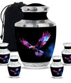 Eagle Theme Large Urn With 4 Keepsake Urn