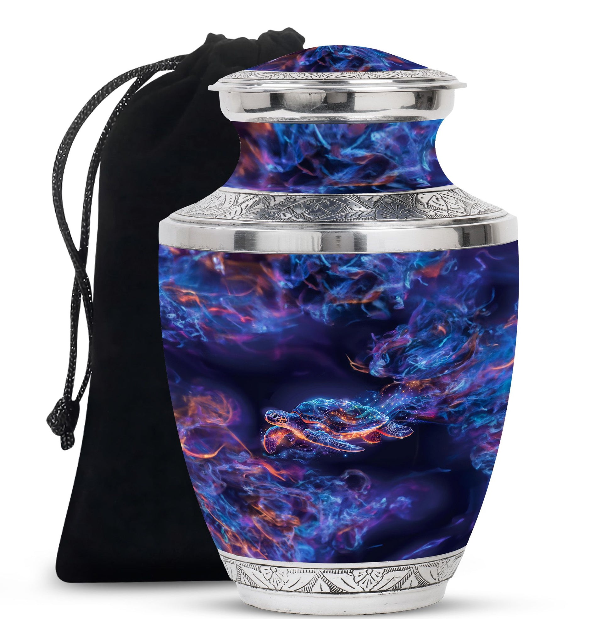 Turtle Theme Large Urn 10 Inch