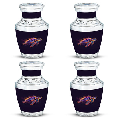 Turtle Theme 3 Inch Keepsake Pack of 4