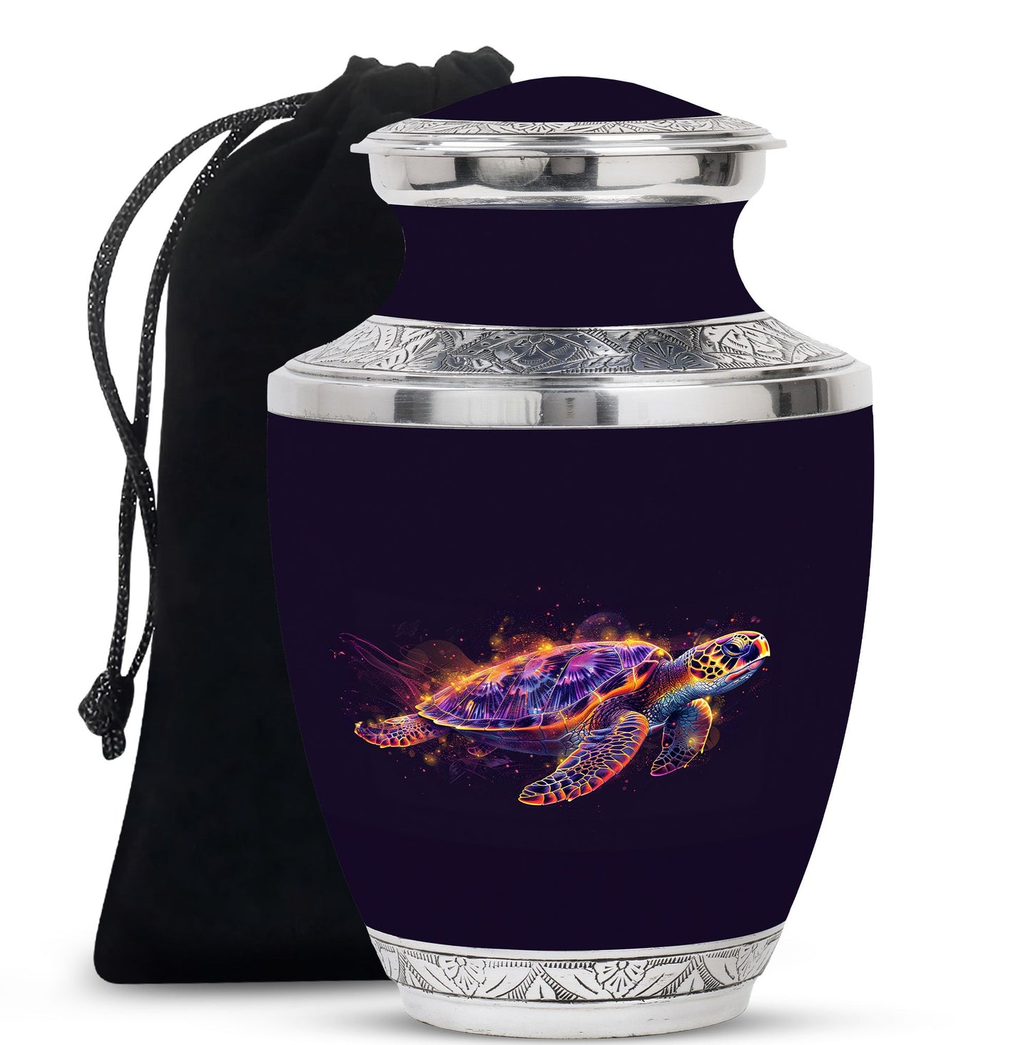 Turtle Theme Large Urn 10 Inch