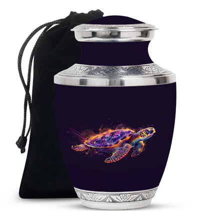 Turtle Theme Large Urn 10 Inch