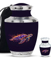 Turtle Theme Large Urn With 1 Keepsake Urn