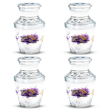 Turtle Theme 3 Inch Keepsake Pack of 4