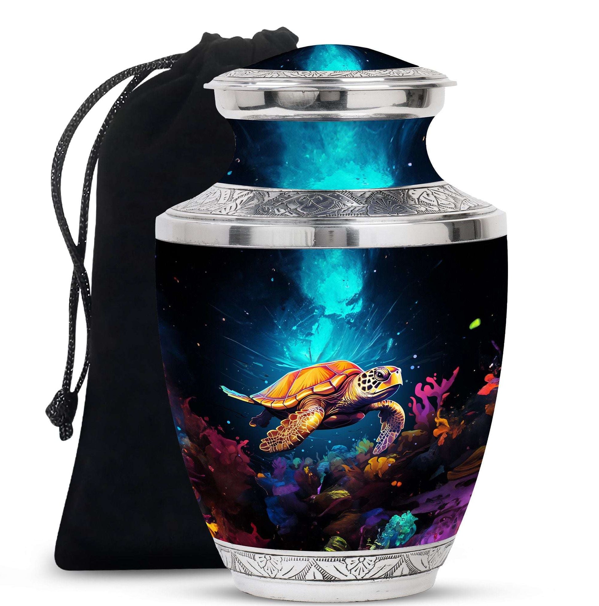 Sea Turtle Cremation Urn for Adult Ashes - Urns For Human Ashes Keepsake