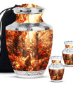 Deer Theme Large Urn With 2 Keepsake Urn