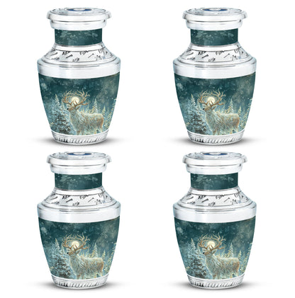 Deer Theme 3 Inch Keepsake Pack of 4