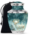 Deer Theme Large Urn 10 Inch