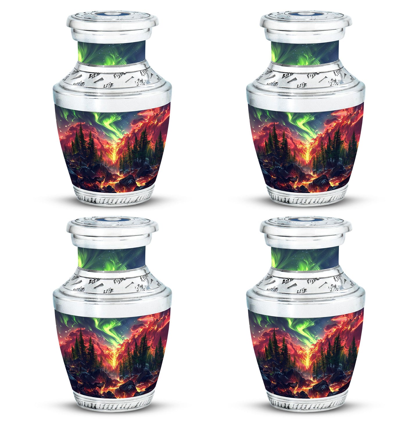 Deer Theme 3 Inch Keepsake Pack of 4
