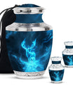 Deer Theme Large Urn With 2 Keepsake Urn