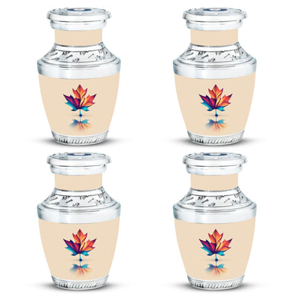 Mapple Leaf Theme 3 Inch Keepsake Pack of 4