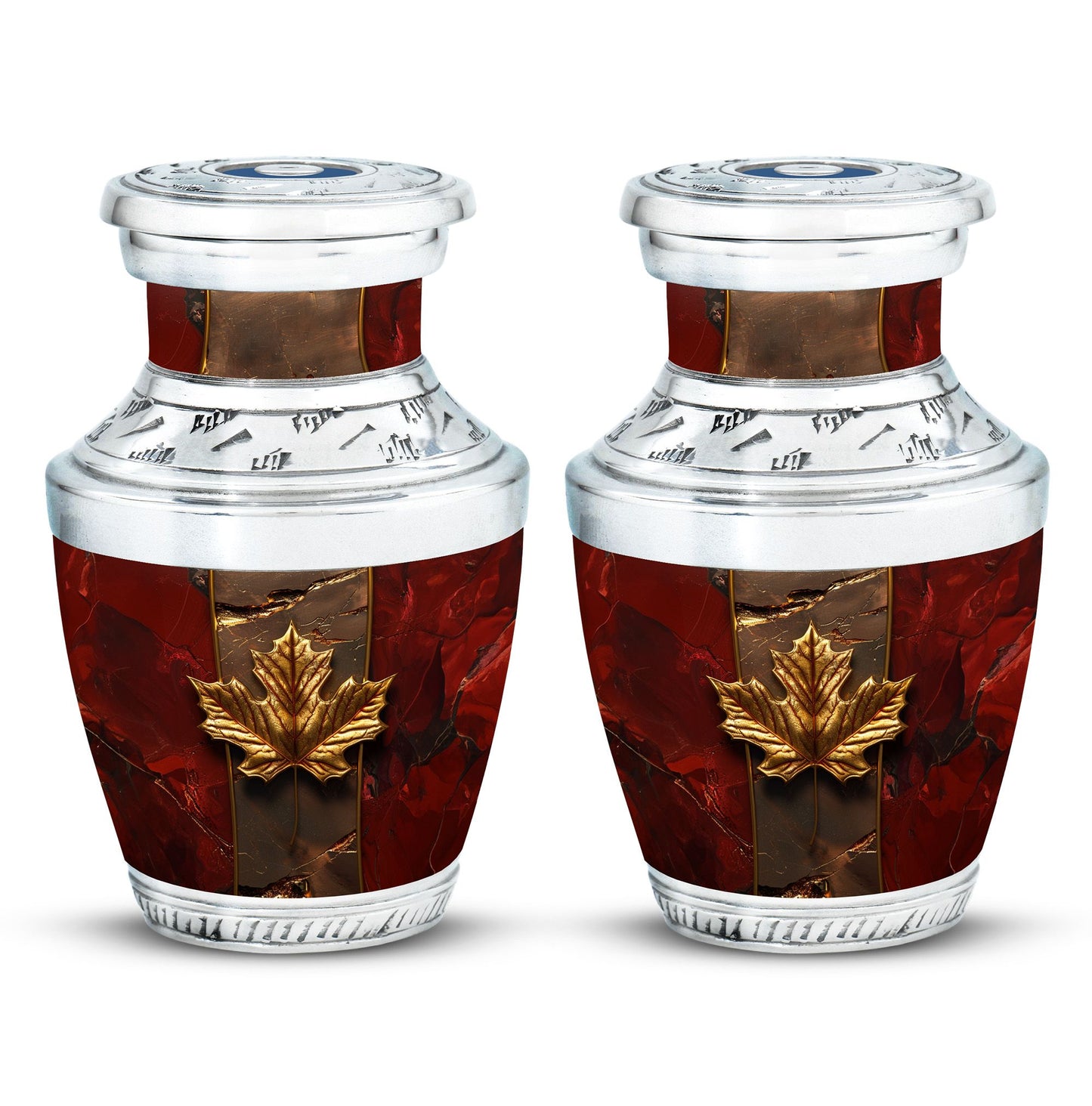 Mapple Leaf Theme 3 Inch Keepsake Pack of 2