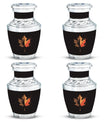 Mapple Leaf Theme 3 Inch Keepsake Pack of 4