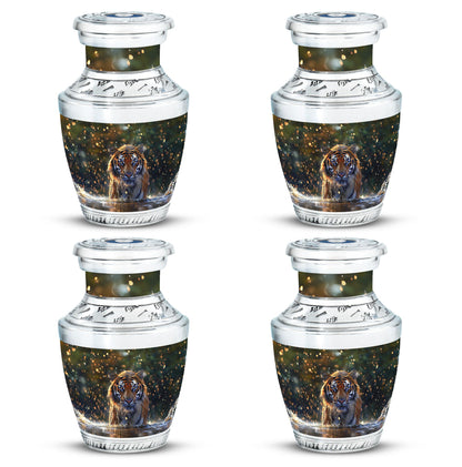 Tiger Theme 3 Inch Keepsake Pack of 4