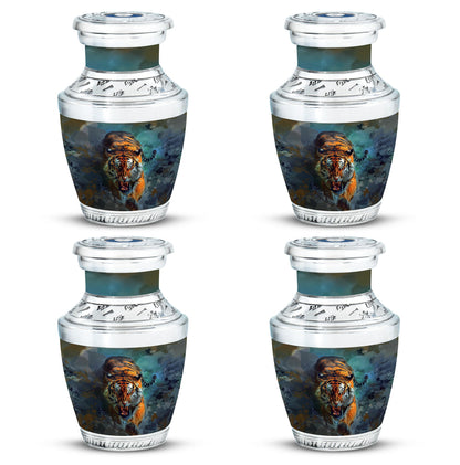 Tiger Theme 3 Inch Keepsake Pack of 4