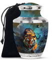 Tiger Theme Large Urn 10 Inch