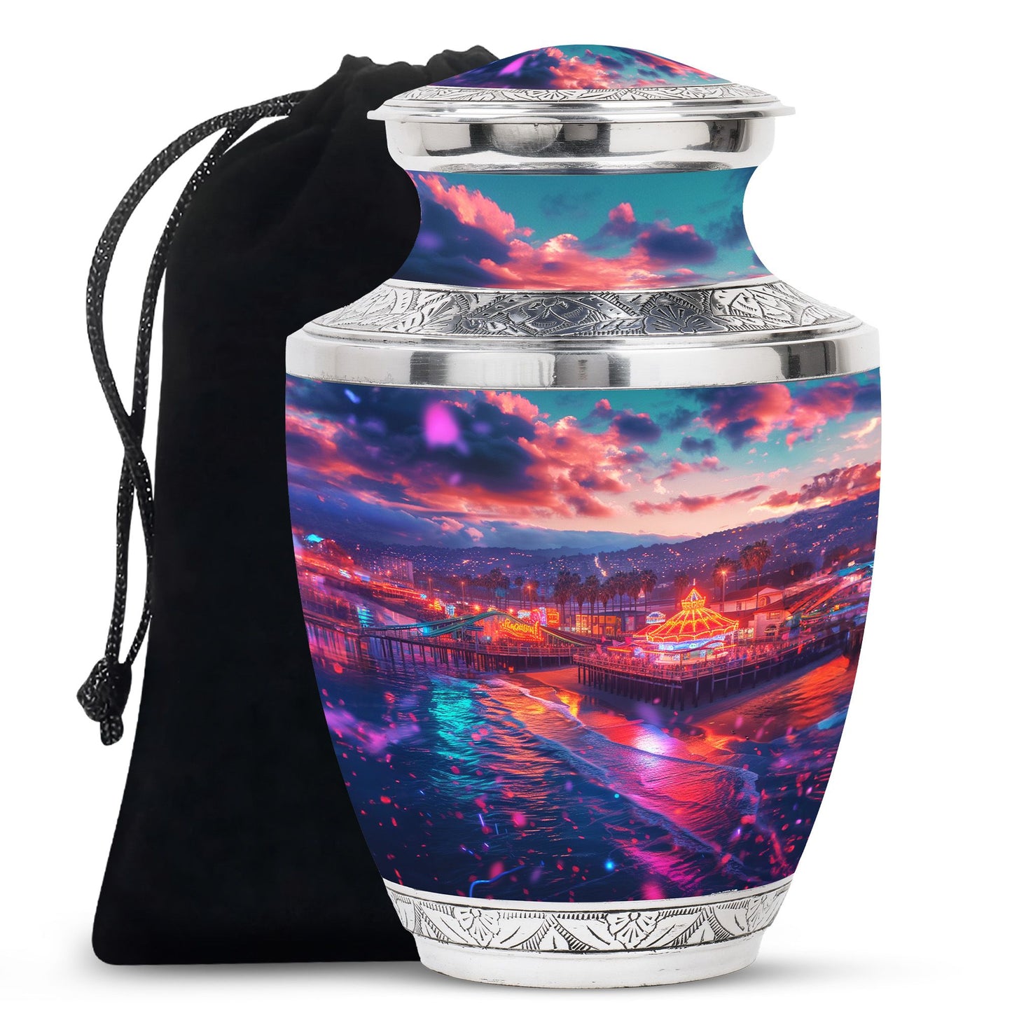 Beach Theme Large Urn 10 Inch
