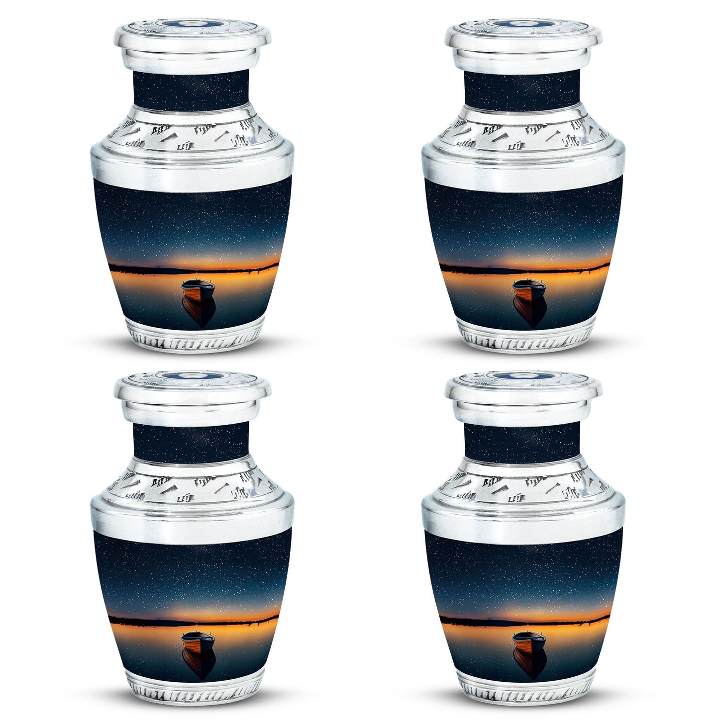 Boat Theme 3 Inch Keepsake Pack of 4