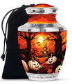 Halloween Pumpkin Urn For Men & Women – Haunted House Urn For Cremations Ashes