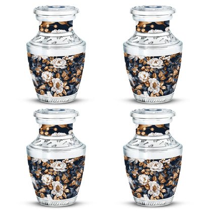 Flowers Theme 3 Inch Keepsake Pack of 4