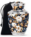 Flowers Theme Large Urn 10 Inch