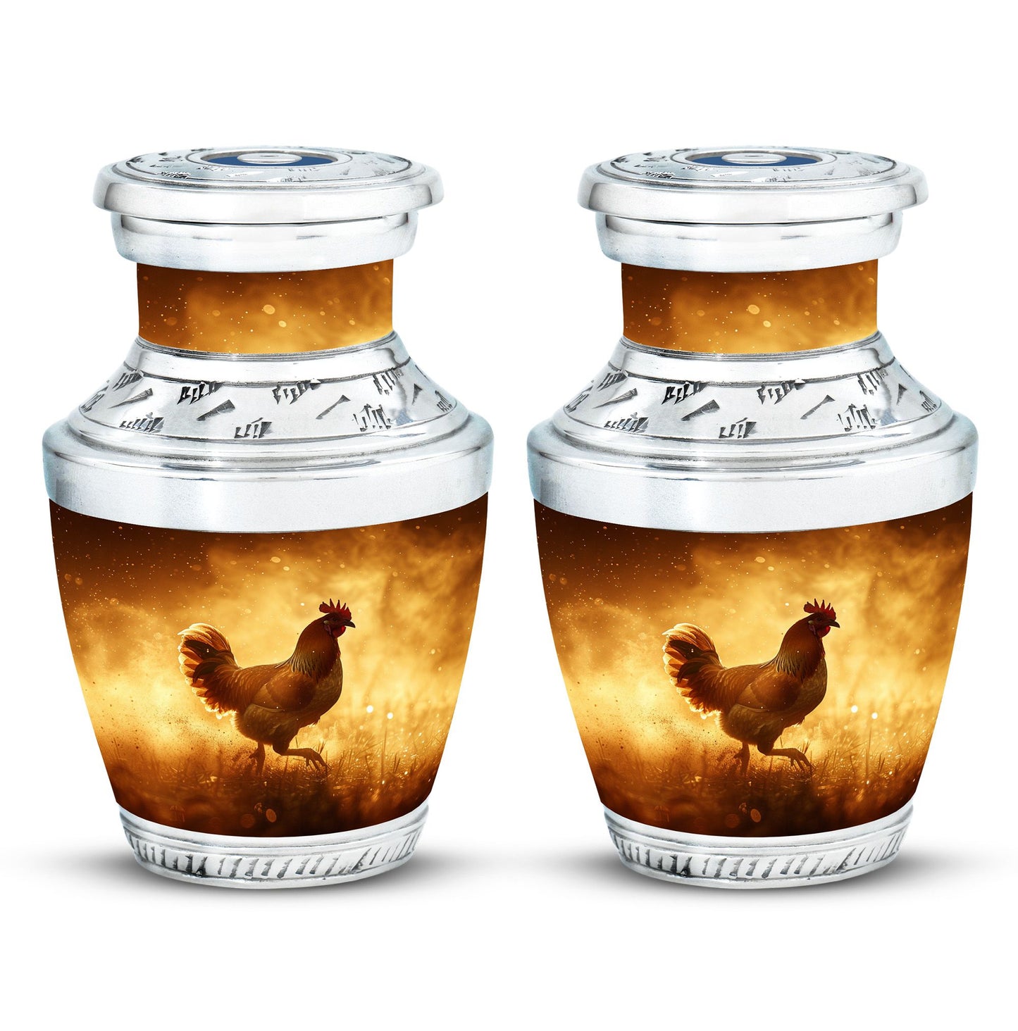 Chicken Theme 3 Inch Keepsake Pack of 2