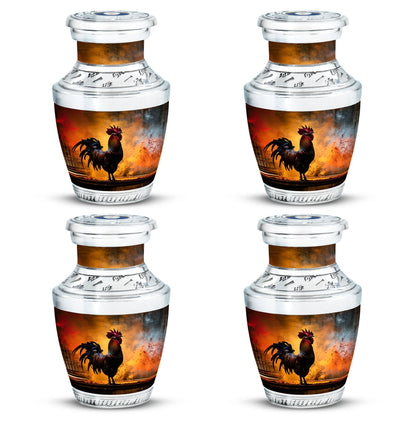 Chicken Theme 3 Inch Keepsake Pack of 4