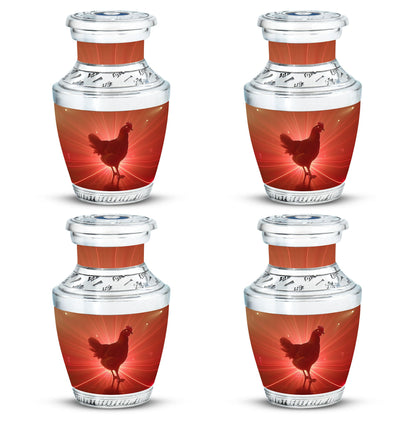 Chicken Theme 3 Inch Keepsake Pack of 4