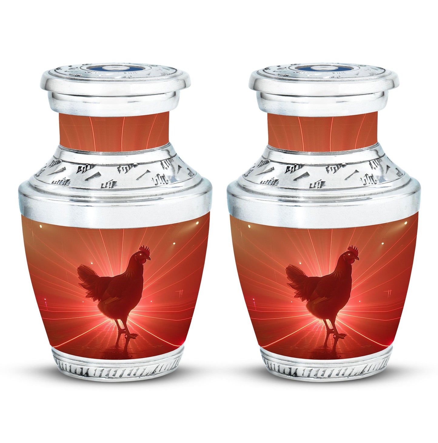 Chicken Theme 3 Inch Keepsake Pack of 2