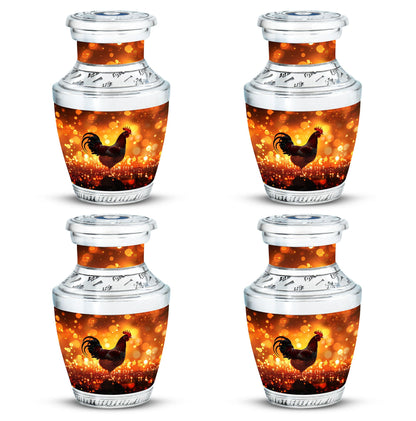 Chicken Theme 3 Inch Keepsake Pack of 4